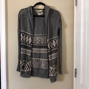 Gray cardigan